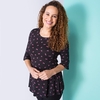 Viscose Print Frill Sleeve Top