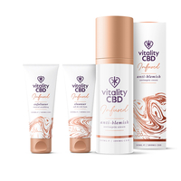Vitality CBD Skin Kit - Cleanser,  Exfoliator,  Anti-Ageing Cream