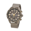 Vostok Europe Almaz Titanium Chronograph Watch with Titanium Milanese Bracelet