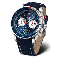 Vostok Europe Anchar Chronograph Dive Watch with Interchangeable Strap and Dry Box