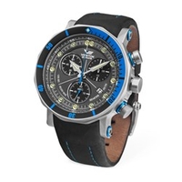 Vostok Europe Gents Lunokhod 2 Grand Quartz Chrono Watch with Two Interchangeable Straps and Dry Box