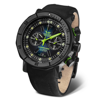 Vostok Europe Gents Lunokhod-2 PVD Watch with Genuine Leather Strap and Extra Strap