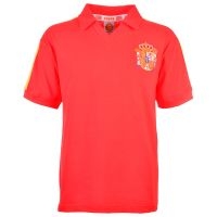 Spain 1982 World Cup Kids Red Retro Football Shirt