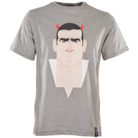 Stanley Chow Cantona T-Shirt Grey Marl