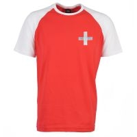 Switzerland Raglan Sleeve Red/White T-Shirt