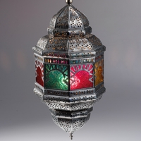 Large Colourful Hanging Lantern
