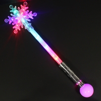 Large Flashing Snowflake Wand