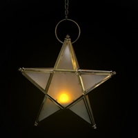 Large Glass T-Light Holder