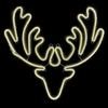 Large Neon Flex Reindeer Head