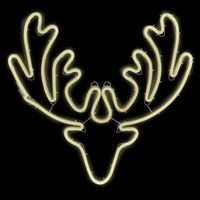 Large Neon Flex Reindeer Head