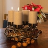 LED 3D Flame Candle Cream With Remote (4 pack)
