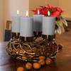 LED 3D Flame Candle Grey With Remote (4 pack)