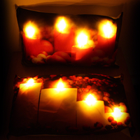 LED Candle Cushion