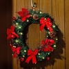 Led Poinsettia Wreath