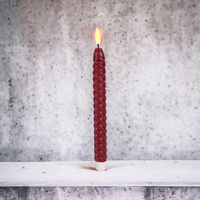 LED Twist Dinner Candle 2 Pack - Red