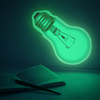Light Bulb Sticker 30cm