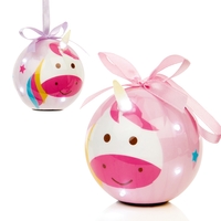 Light Up Unicorn Bauble