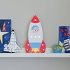 Light Up Wooden Rocket
