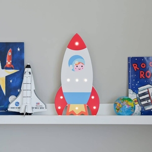 Light Up Wooden Rocket