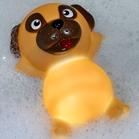 Pug Light Up Bath Plug