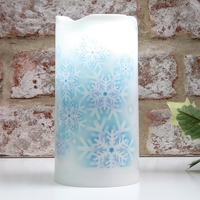 Snowflake Projector Candle