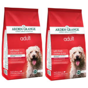 Arden Grange Chicken & Rice Adult Dog Food 12kg x 2