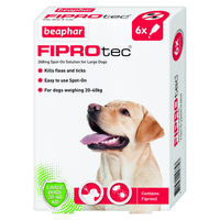 Beaphar FIPROtec Spot On for Dogs Large Dog 6 Pipettes