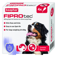 Beaphar FIPROtec Spot On for Dogs X-Large Dog 3 Pipettes