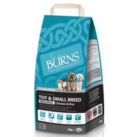Burns Original Chicken & Rice Toy & Small Breed Adult Dog Food 2kg