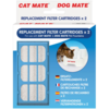 Cat Mate Fresh Water Drinking Fountain for Cats & Dogs 2 Replacement Filters