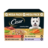 Cesar Country Stew Mixed Selection in Gravy Wet Dog Food 150g x 24