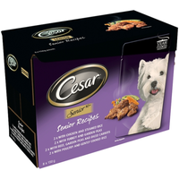 Cesar Pouch Senior 10+ Favourites Dog Food 8 x 150g