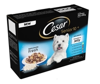 Cesar Pouch Senior 10+ Favourites in Jelly Adult Dog Food 100g x 8