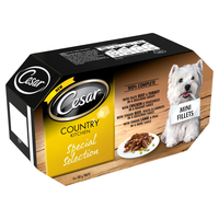 Cesar Tray Country Kitchen Special Selection Adult Dog Food 150g x 4