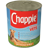 Chappie Can Chicken & Rice Adult Dog Food 825g x 12