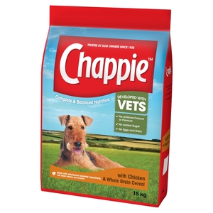 Chappie Chicken & Wholegrain Cereal Adult Dry Dog Food 15kg x 2