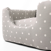 Charley Chau Deeply Dishy Dog Bed Dotty Dove Grey Small