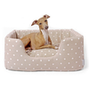 Charley Chau Deeply Dishy Dog Bed Dotty Taupe - Medium