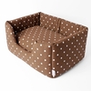 Charley Chau Deeply Dishy Dotty Chocolate Dog Bed