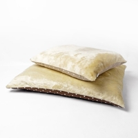 Charley Chau Faux-Fur Fleece Top Dog Day Bed Dotty Chocolate - Large
