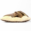 Charley Chau Luxury Cotton Snuggle Dog Bed Dotty Chocolate - Medium