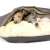Charley Chau Luxury Weave Slate Snuggle Dog Bed Medium
