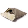 Charley Chau Luxury Weave Snuggle Dog Bed Pewter - Medium
