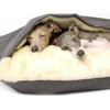 Charley Chau Luxury Weave Snuggle Dog Bed Slate - Large