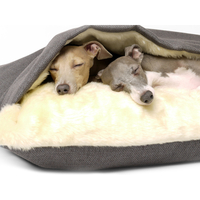 Charley Chau Luxury Weave Snuggle Dog Bed Slate - Large