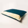 Charley Chau Velour Snuggle Dog Bed Teal - Medium