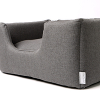 Charley Chau Weave Deeply Dishy Luxury Dog Bed Slate Small