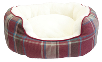 Christmas Dog Bed with Reversible Cushion 75cm x 60cm x 20cm