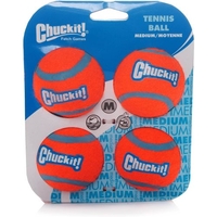 Chuckit Tennis Ball Dog Toy Medium 4 Pack