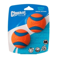 Chuckit Ultra Ball 2 Pack Dog Toy 6.5cm